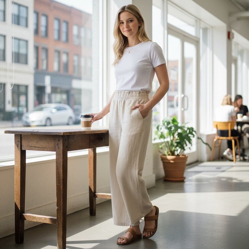 Haydn linen blend pants sz large